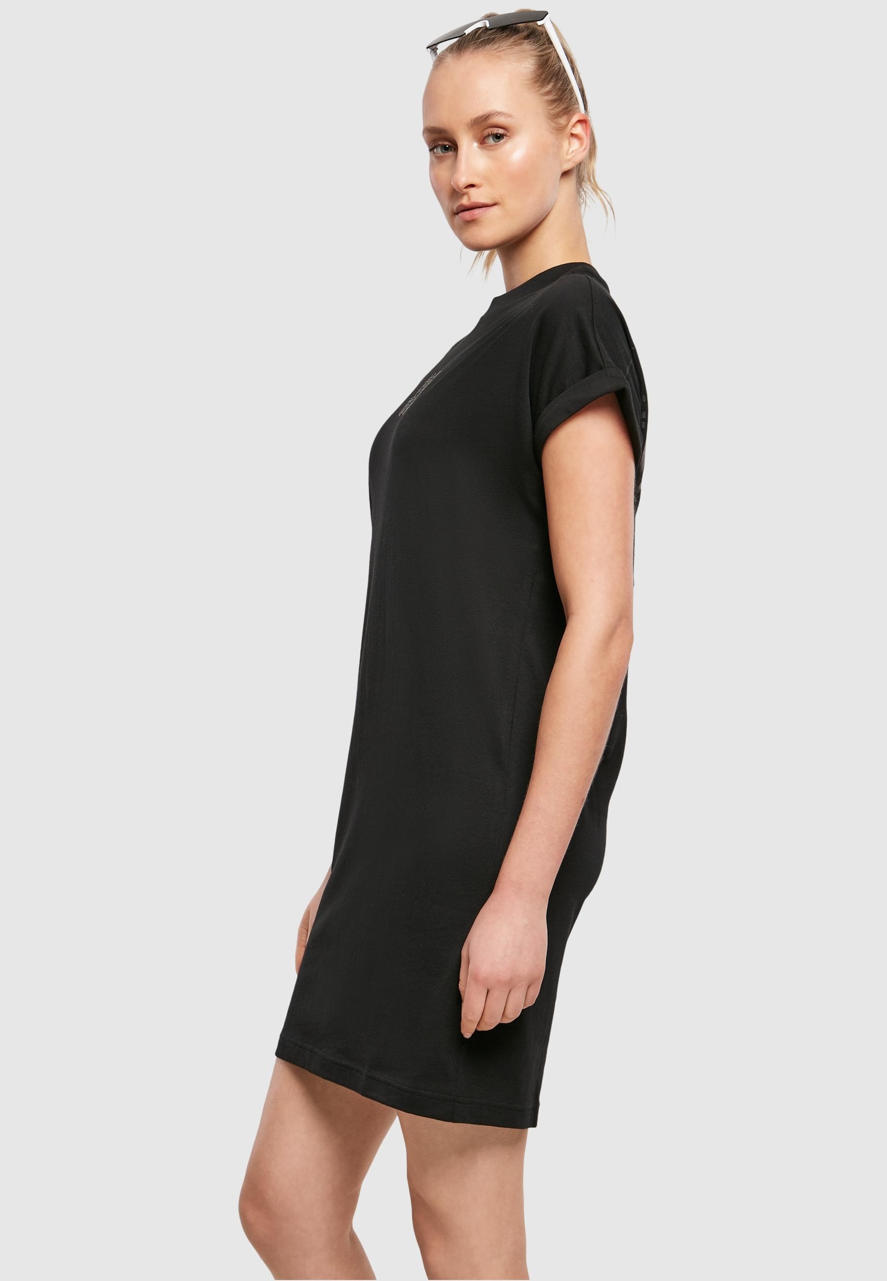 URBAN CLASSICS Shirtkleid »Urban Classics Damen Ladies Cut On Sleeve Printed Tee Dress«, (1 tlg.)