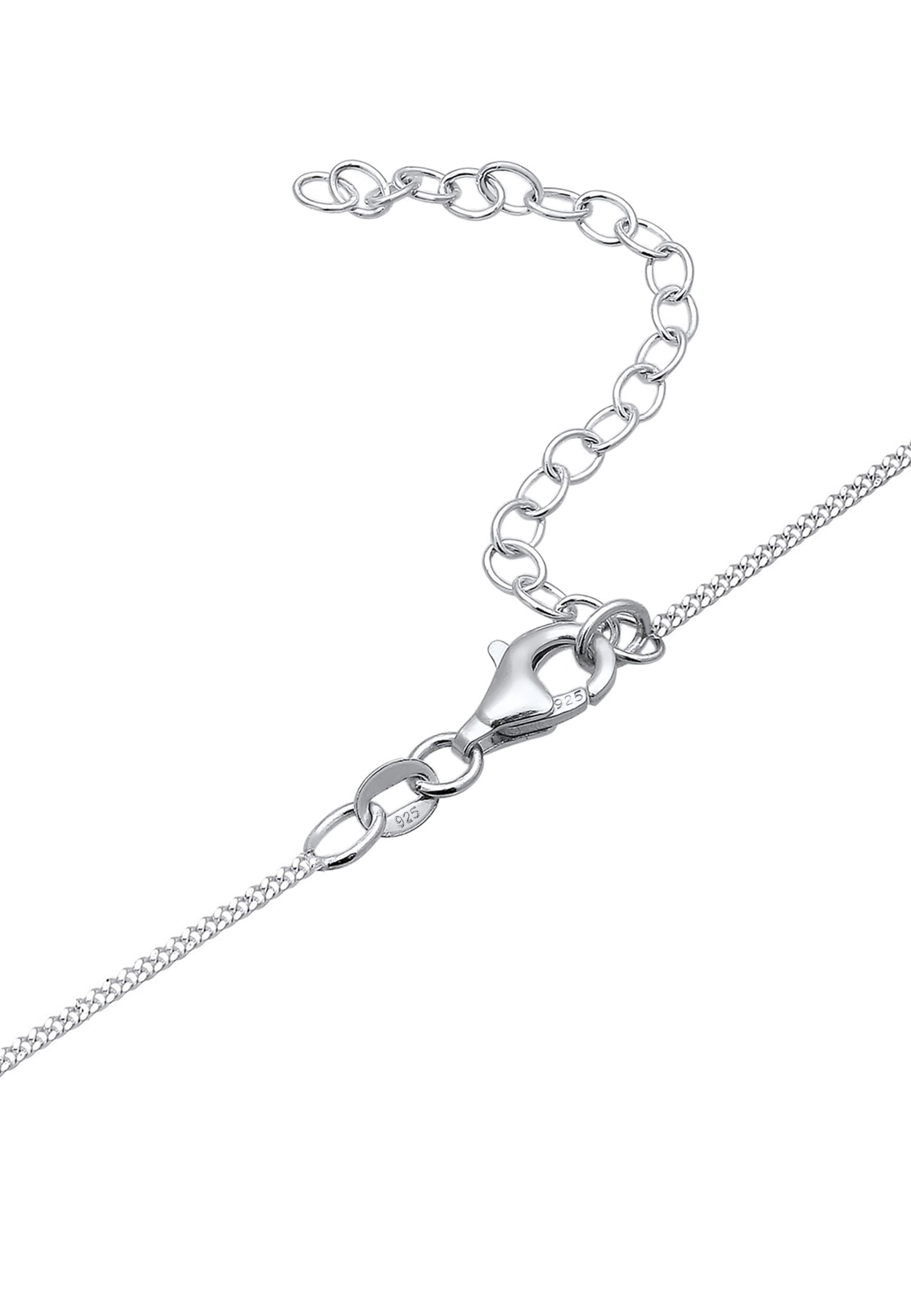 Elli Collierkettchen »Y-Kette Dreieck Glas Kristalle Weiß 925 Sterling Silber«