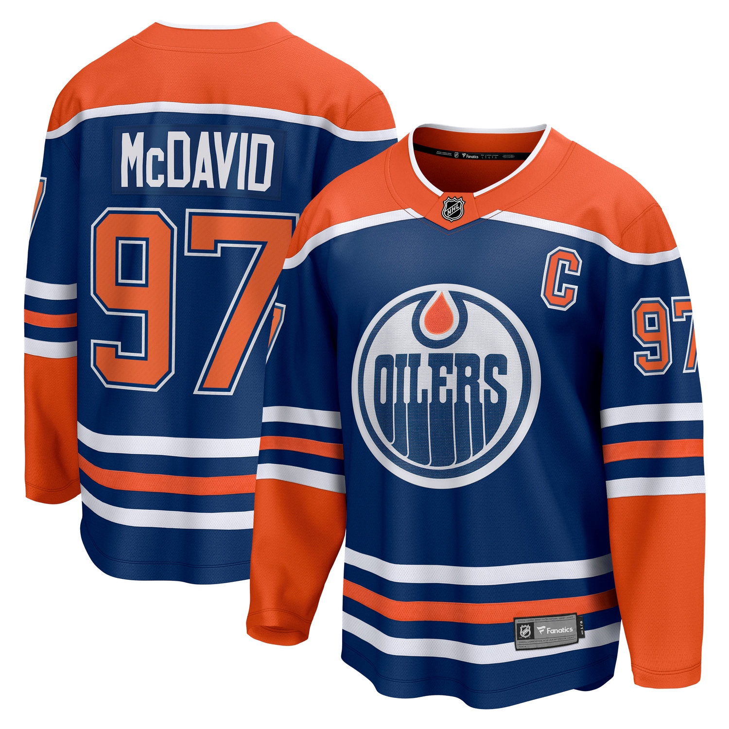 Fanatics Footballtrikot "Fanatics Trikot Edmonton Oilers Home Breakaway Jersey McDavid 97"