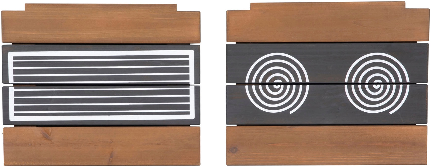 roba® Outdoor-Spielküche »Matschküche zum Aufhängen, teakholzfarben lasiert, aus Holz«