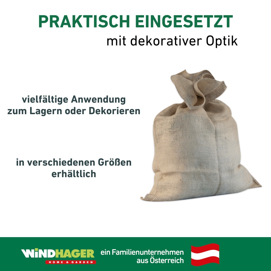 Windhager Jute Sack natur ÖKO