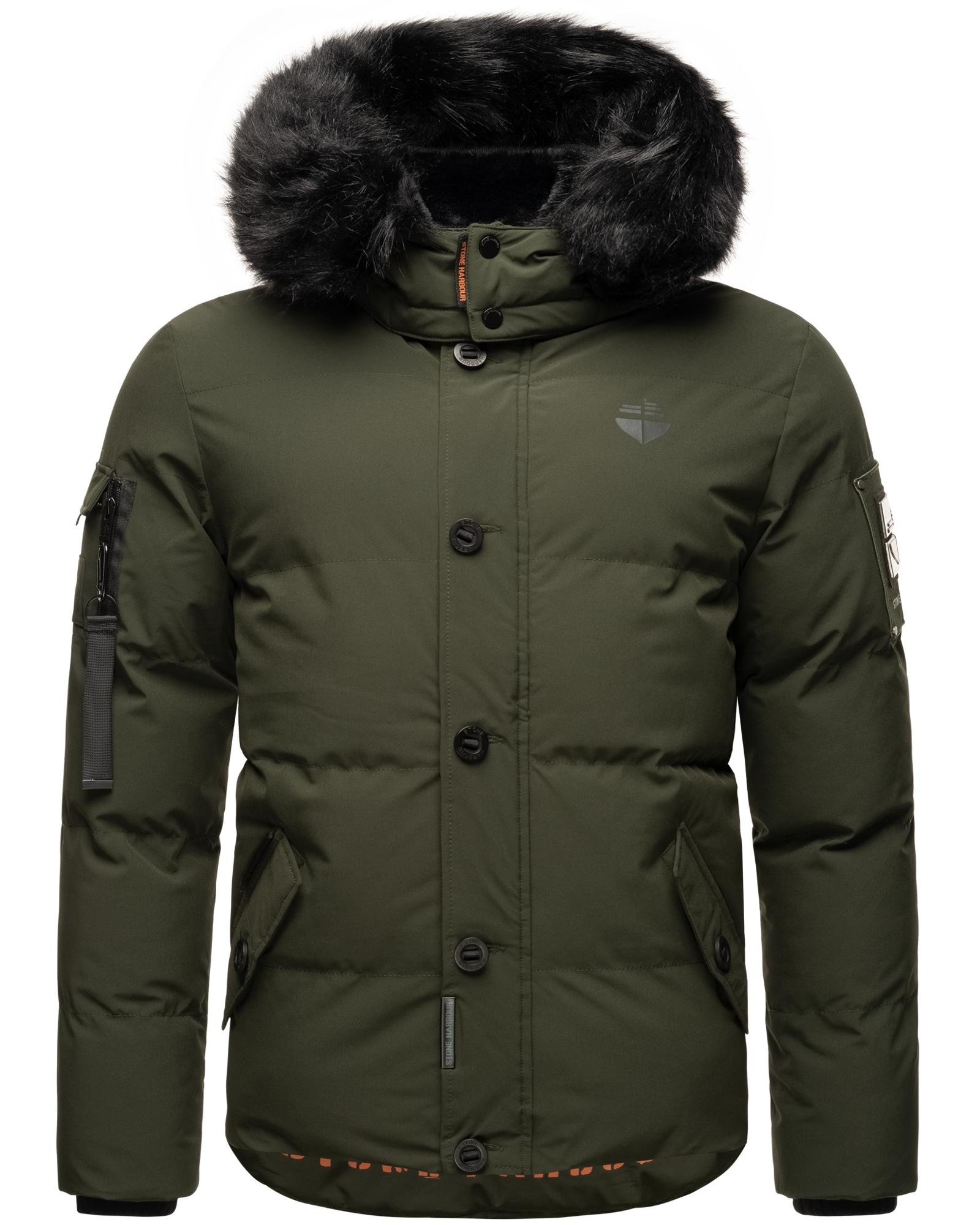 Stone Harbour Winterjacke »Halvaar«, mit Kapuze, stylischer Winterparka mit abnehmbarer Kapuze
