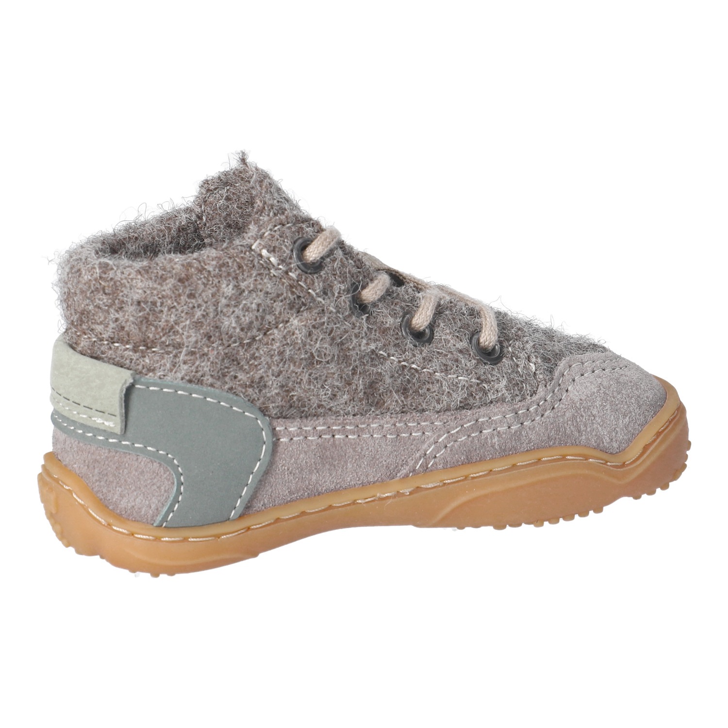 qnuffs Barfußschuh »WEIDE«  Schnürschuh mit Namenschild an der Rückseite