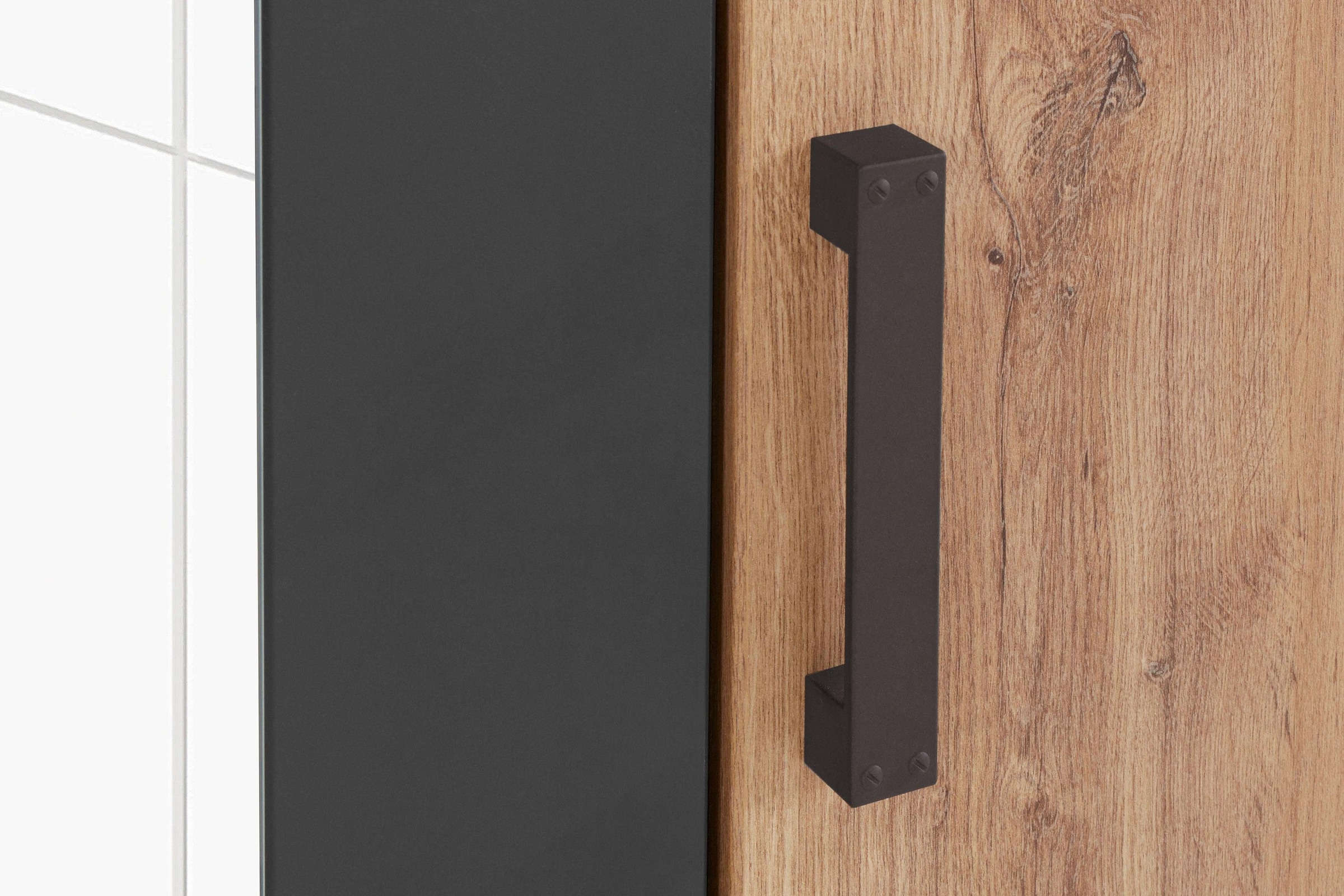 Wimex Drehtürenschrank »Malmö, Kleiderschrank mit Spiegel, Made in Germany«, im Industrial Look, 180 oder 225cm breit