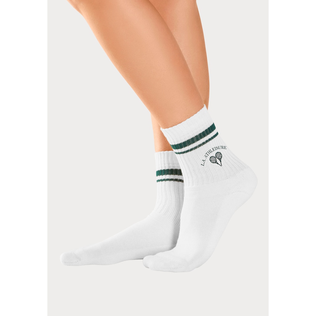 LASCANA ACTIVE Tennissocken, (Packung, 3 Paar)