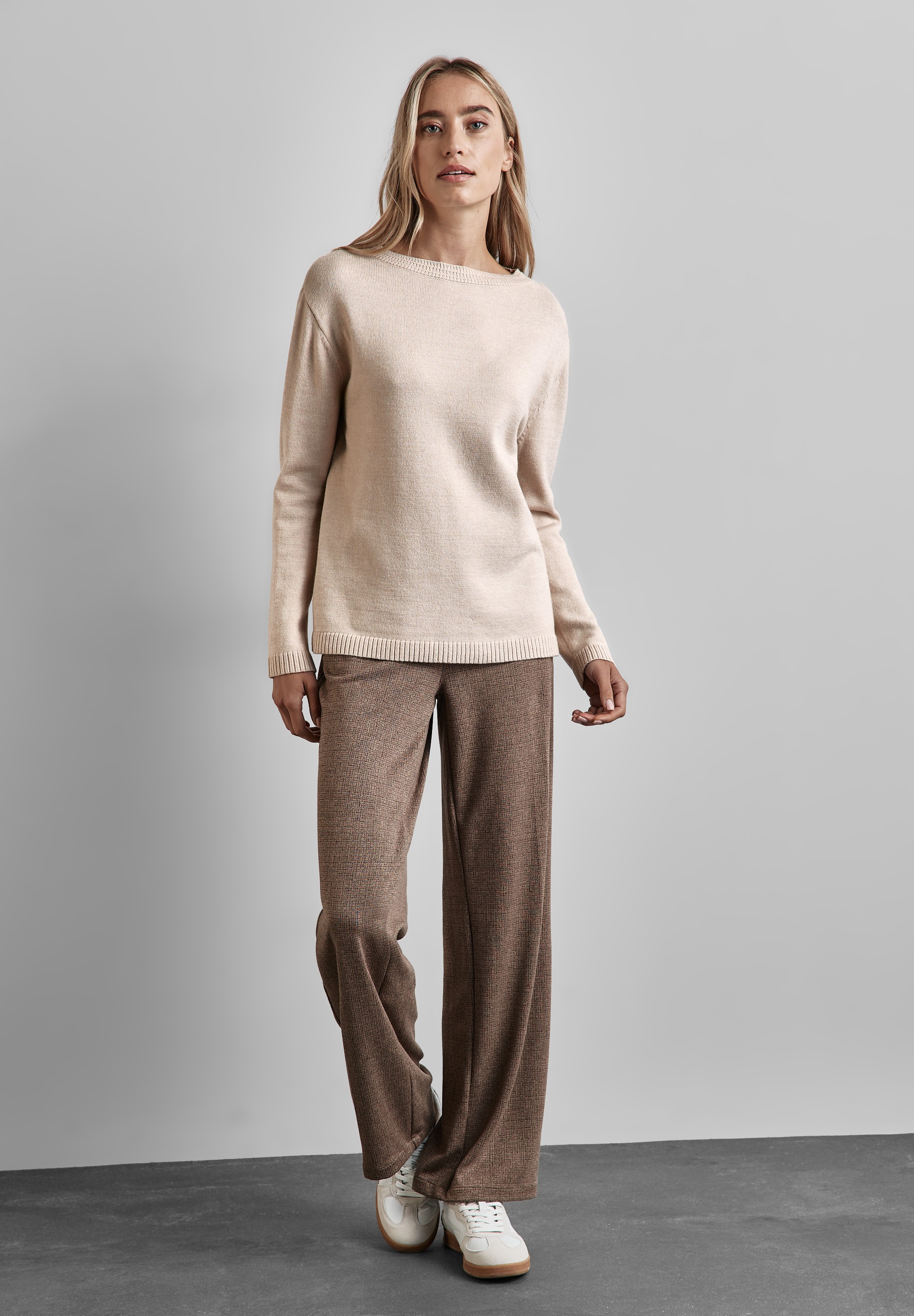 STREET ONE Strickpullover, mit U-Boot-Ausschnitt