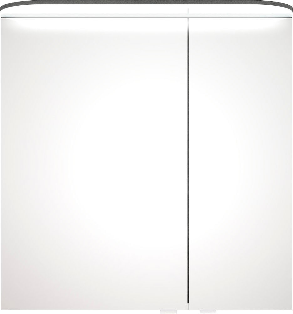 Saphir Badmöbel-Set »Balto Sprint 3-teilig, Mineralmarmor-Waschtisch mit LED-Spiegelschrank«, (4 St.), inkl. Türdämpfer, 100 cm breit, mit Midischrank, 3 Türen, 4 Schubladen