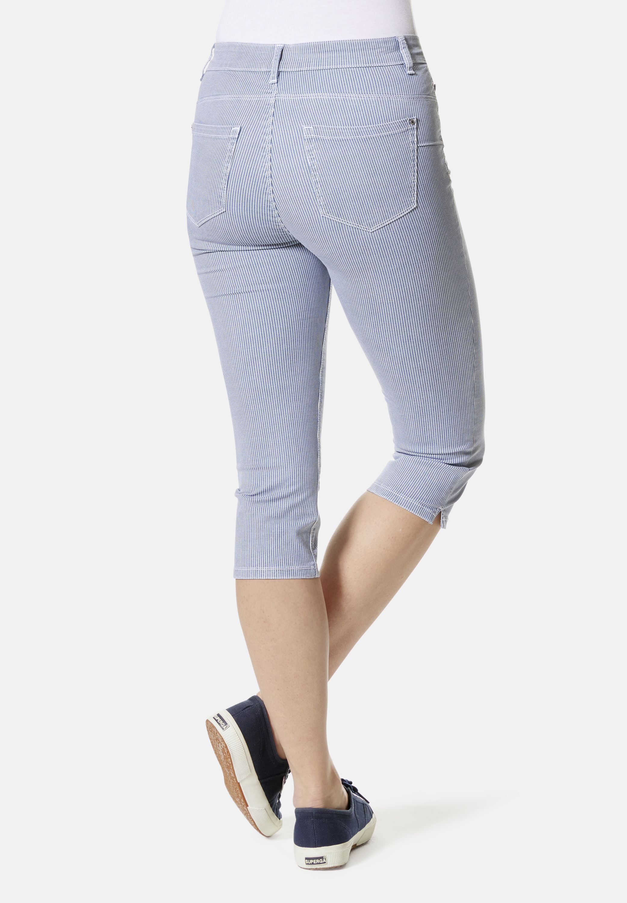 STOOKER WOMEN 7/8-Jeans "Stripe Capri Skinny Fit", Skinny Fit Casual Clean günstig online kaufen