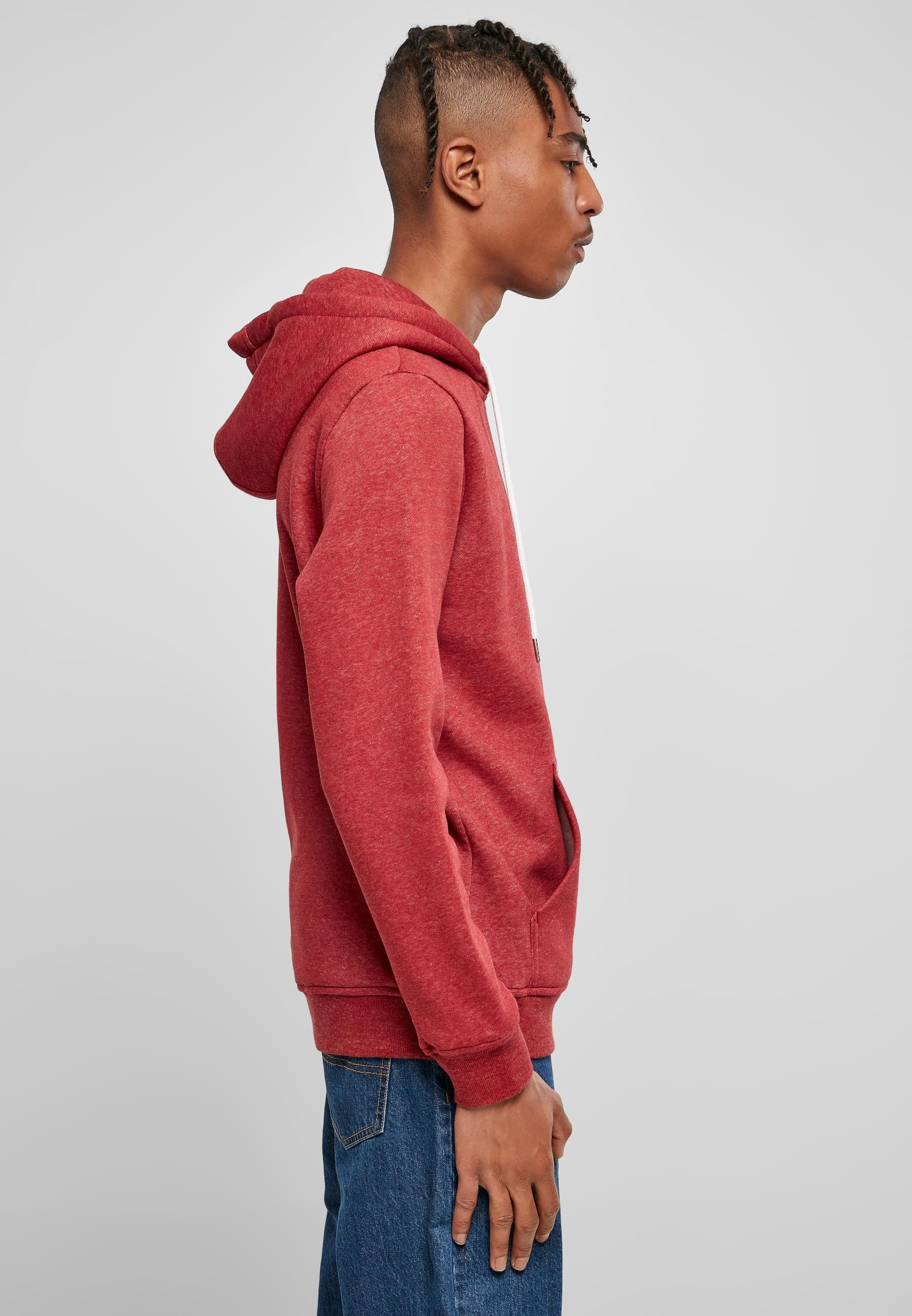 URBAN CLASSICS Sweatshirt »Urban Classics Herren Basic Melange Hoody«, (1 tlg.)