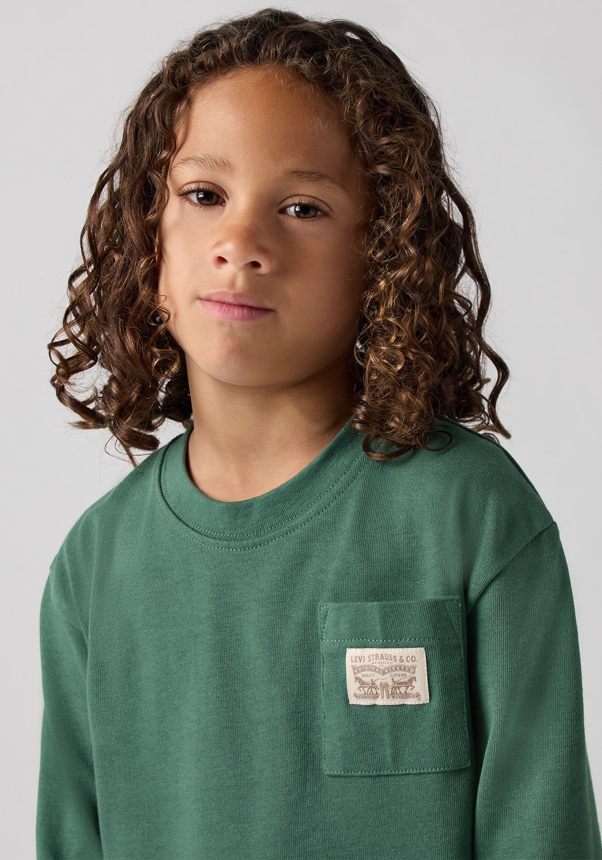 Thumbnail - Levis Kids Langarmshirt "LVB LONG SLEEVE POCKET TEE" mit Brusttasche, for Boys