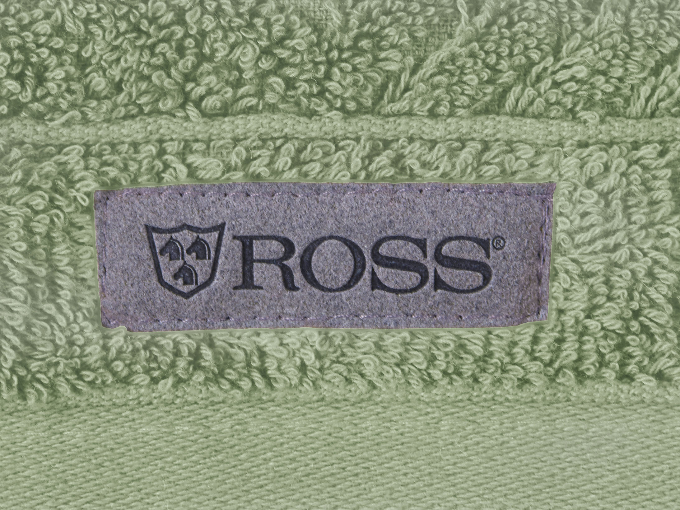 Thumbnail - ROSS Duschtuch "Smart" Uni-Rippe mit Velourslabel