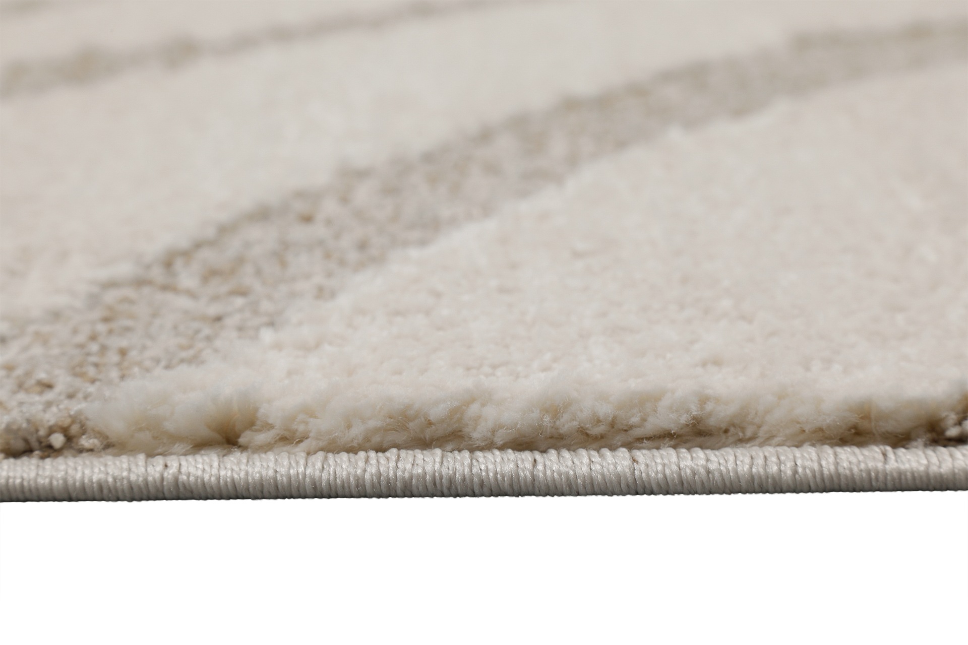 Wecon home Teppich »Björn«, rechteckig, 18 mm Höhe, Gewebt, Hoch-Tief, pflegeleicht, Wellen-Muster, Scandi, Wohnzimmer