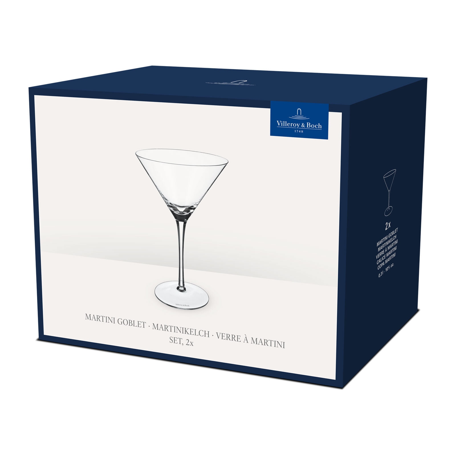 Villeroy & Boch Martiniglas »Martinigläser Purismo Bar 100 ml 2er Set transparent«