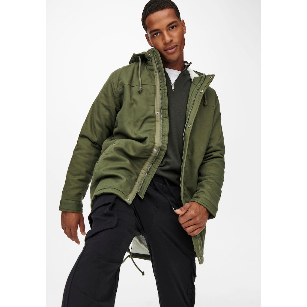 ONLY & SONS Parka »ALEX TEDDY PARKA«, mit Kapuze