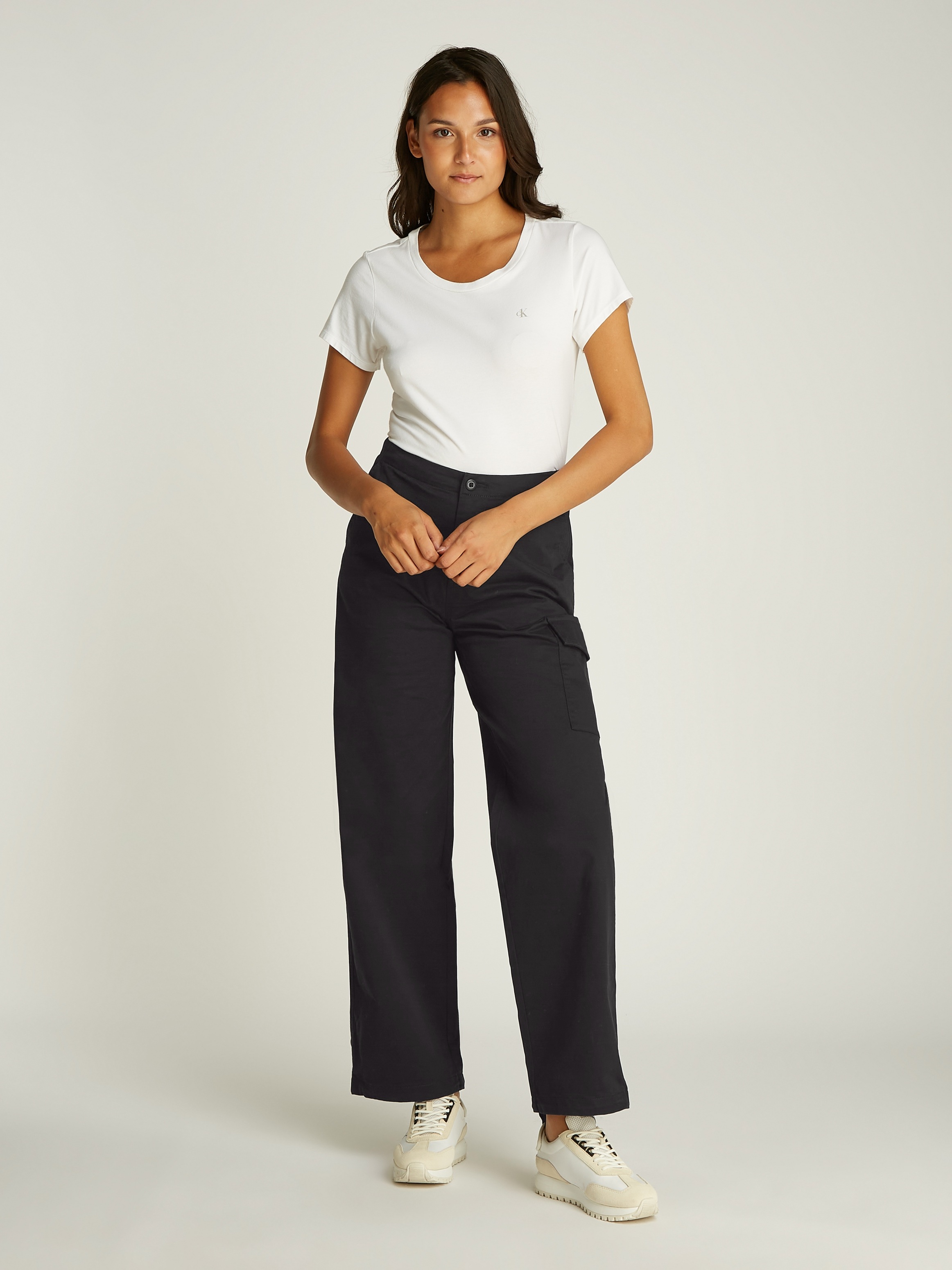 Calvin Klein Jeans Cargohose »BRUSHED COTTON CARGO PANT«, mit Logoschriftzug