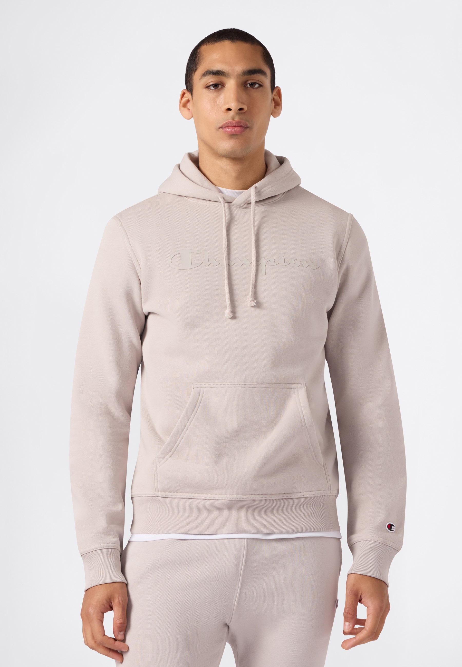 Champion Kapuzensweatshirt "SPORTWEAR HOODIE Standard Fit", Langarm-Ausführung, aus Baumwolle und Polyester, Standard Fit