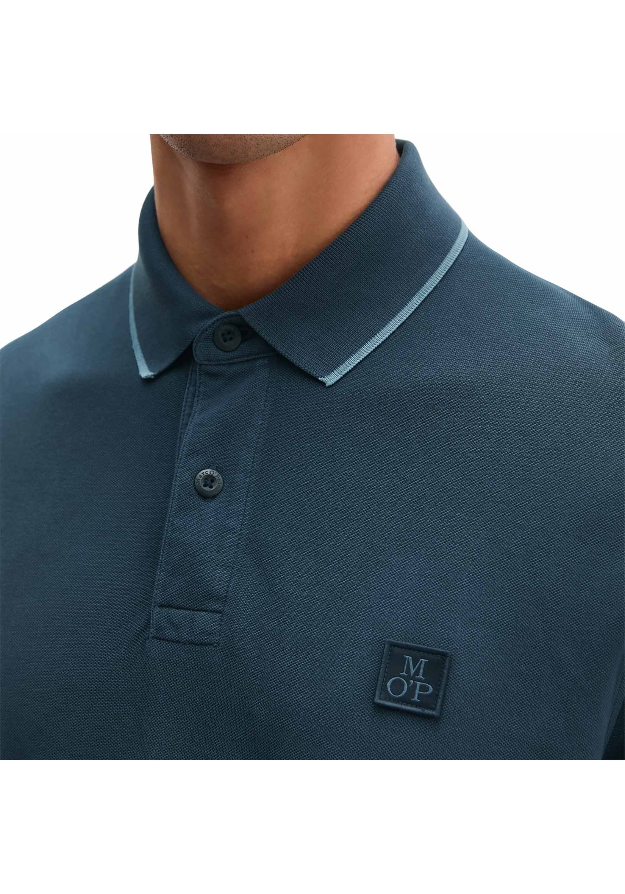 Marc O'Polo Polo Shirt Men Black/Navy L 2