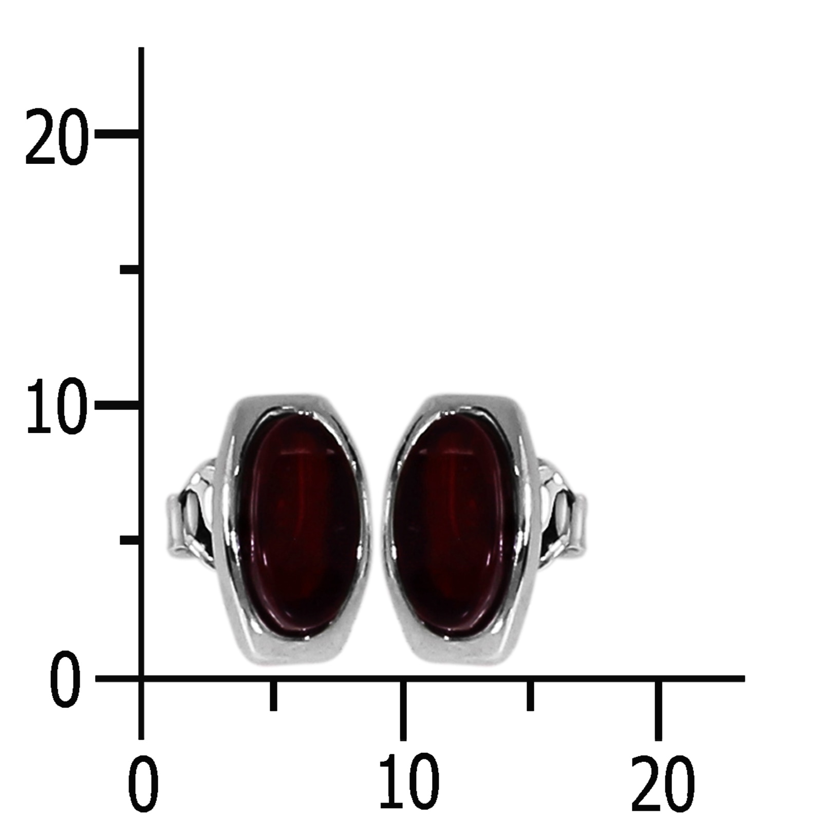OSTSEE-SCHMUCK Paar Ohrstecker »Ostsee-Schmuck Ohrstecker Tinta cherry Ohrstecker Tinta cherry«, (2 tlg.)