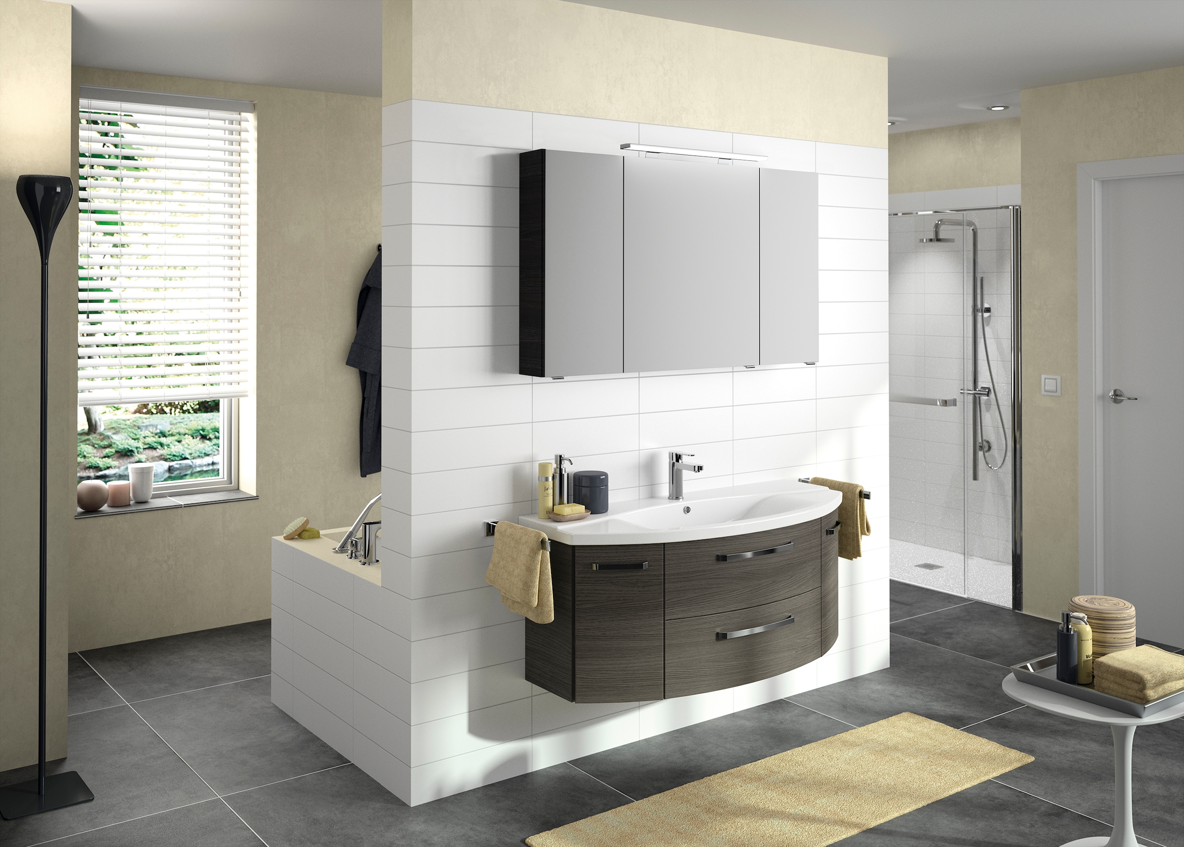 Badezimmerspiegelschrank »Serie 4010 Badezimmer-Spiegelschrank inkl....