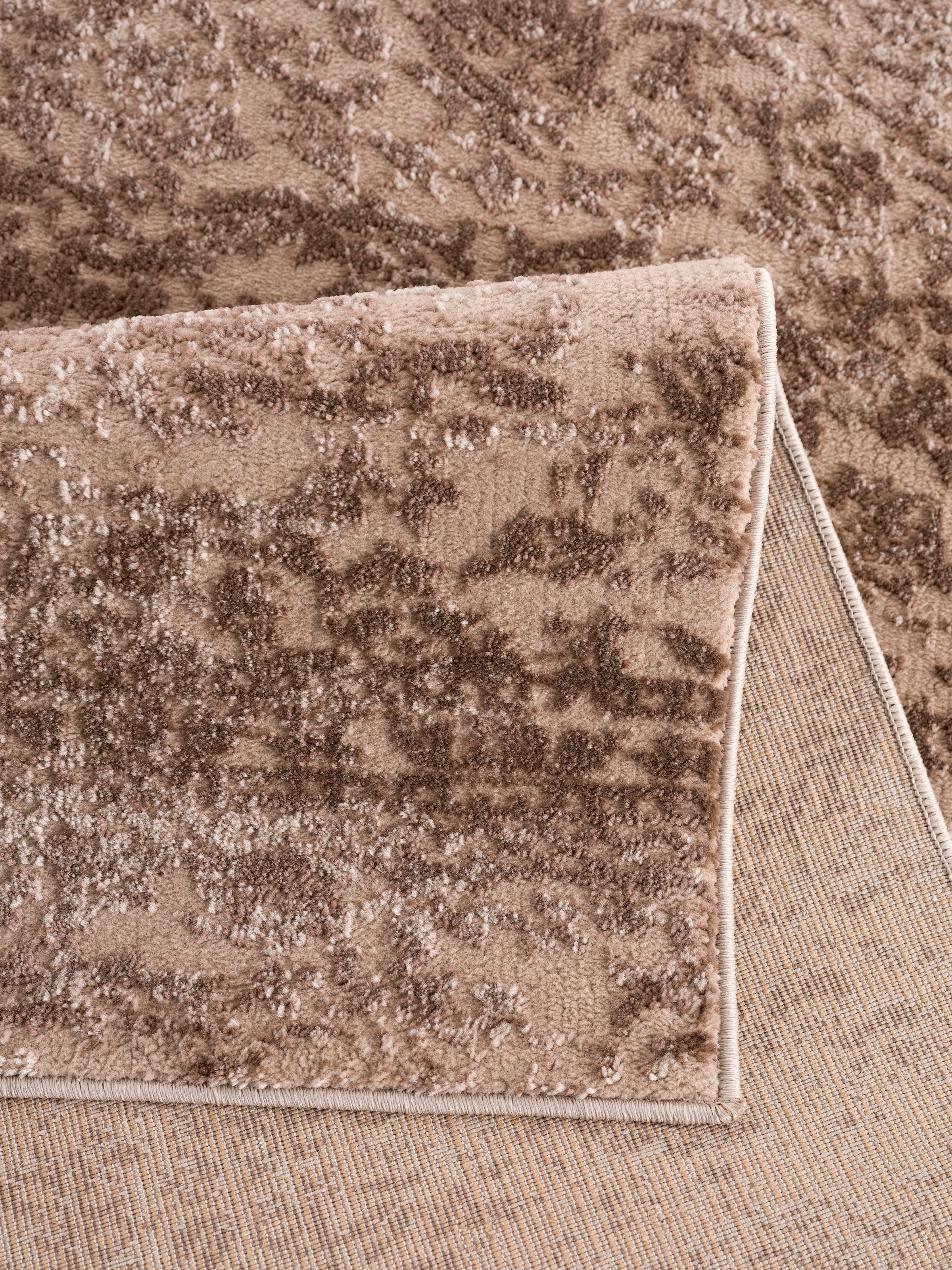 Home affaire Teppich »Dilani«, rechteckig, Vintage, dezenter Glanz, Hoch-Tief-Struktur, Schrumpf Carving-Effekt