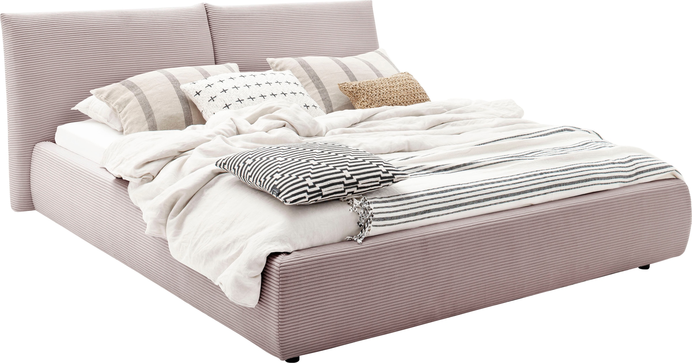 Home affaire Polsterbett "Priora in 4 Breiten bis 200cm" auch in NaturLEDER günstig online kaufen