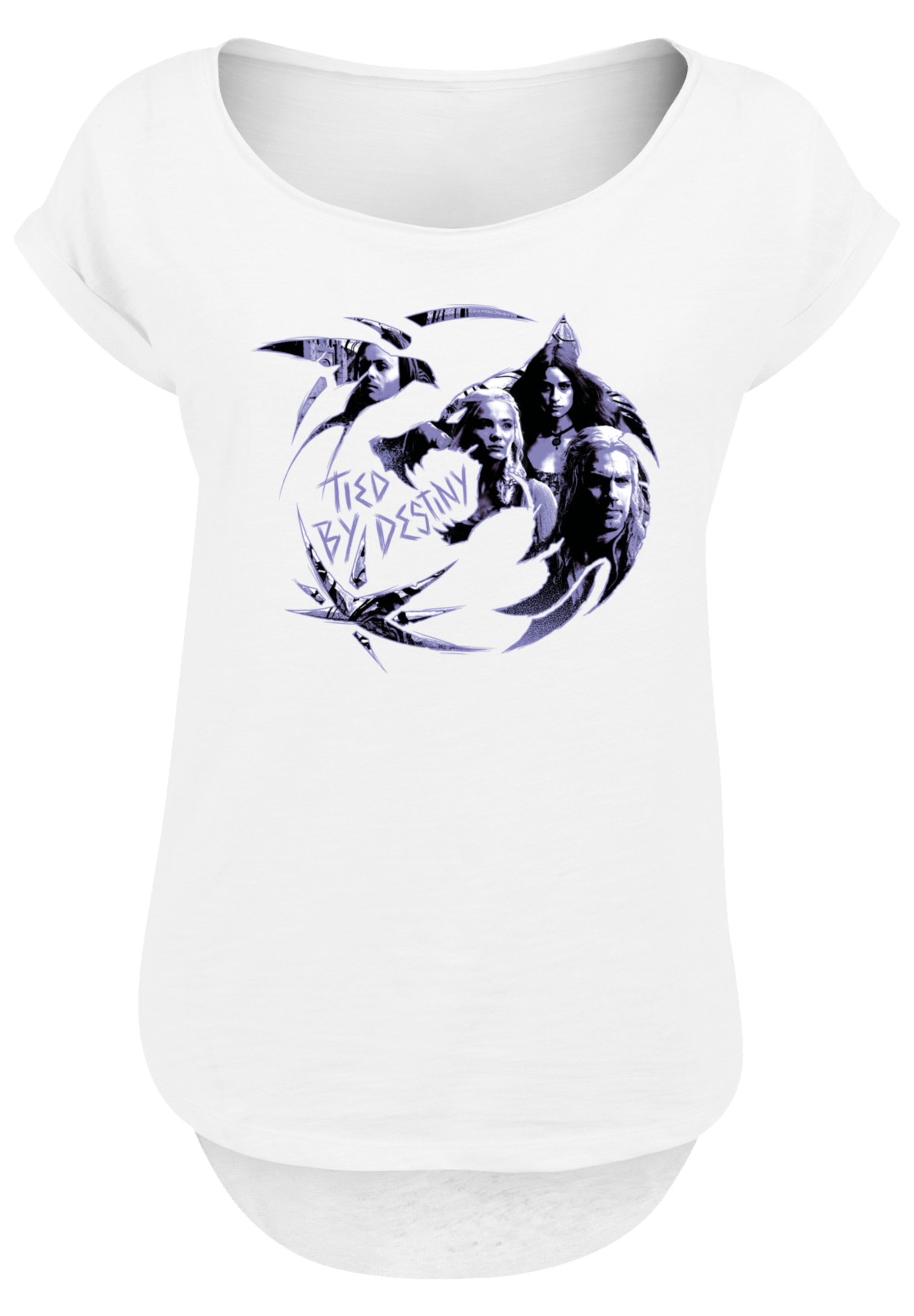 F4NT4STIC T-Shirt »The Witcher Wolf Logo Infill Netflix TV Series«, Premium Qualität