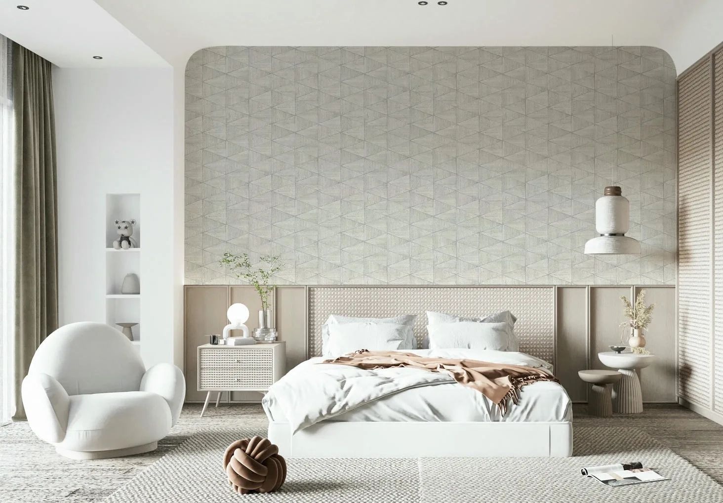 Marburg Vliestapete »Tapete Geo Vibe«, moderne Vliestapete für Wohnzimmer Schlafzimmer Küche