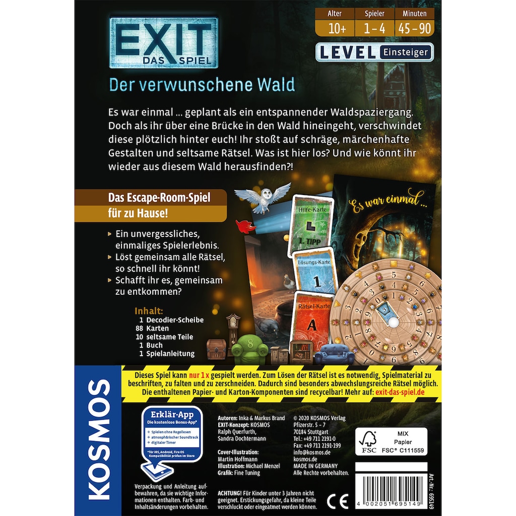 Kosmos Spiel »EXIT, Der verwunschene Wald«