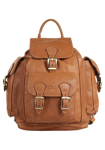 Cluty Cityrucksack echt Leder pagamintas in ...