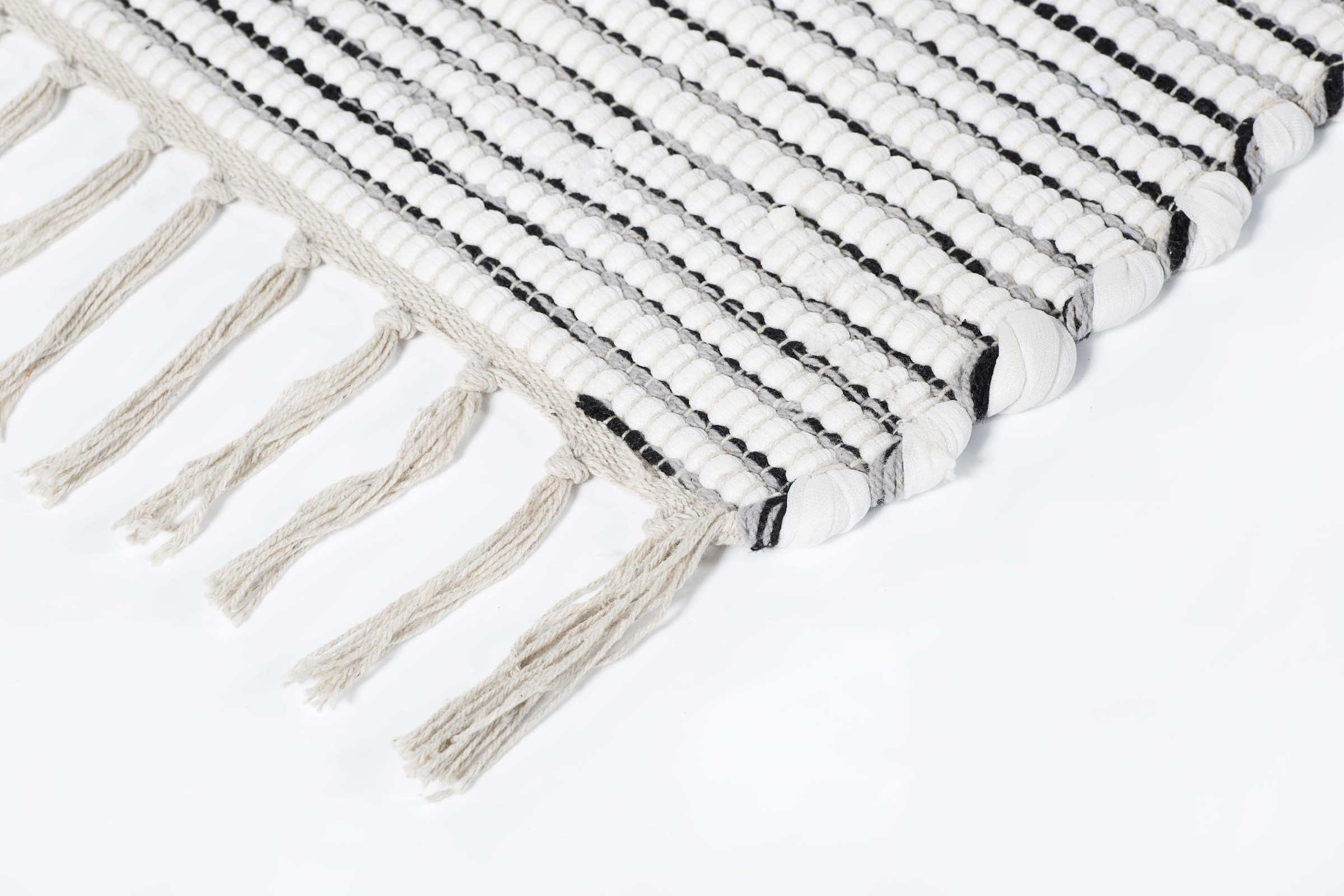 Andiamo Teppich »Milo 1«, rechteckig, Handweb Teppich, Flachgewebe, reine  Baumwolle, handgewebt, mit Fransen bestellen | BAUR