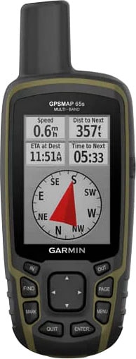 GARMIN Outdoor-Navigationsgerät "GPSMAP 65s", B:6,1cm H:16cm T:3,6cm, schwarz, Navigationsgeräte
