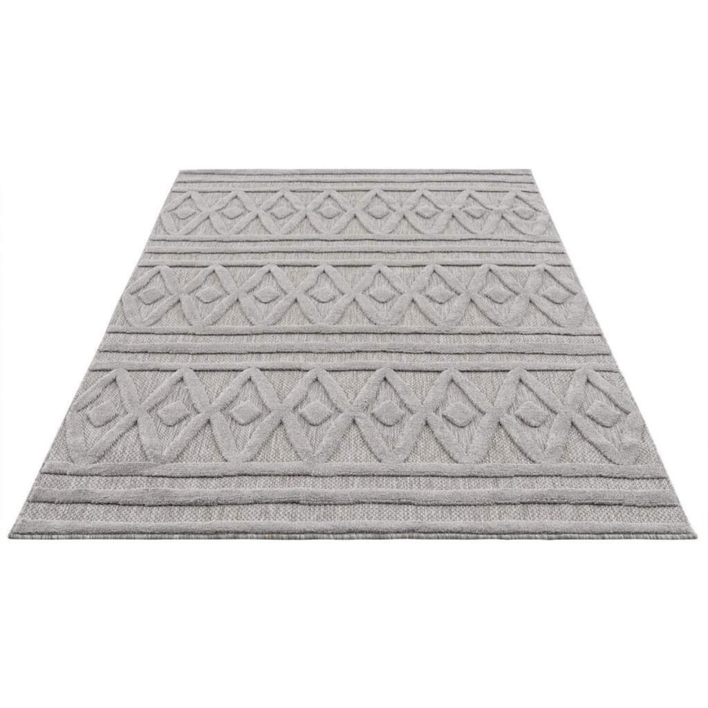 Carpet City Teppich »In-& Outdoorteppich Santorini 58538, 3D-Effekt, Raute-Optik«, rechteckig