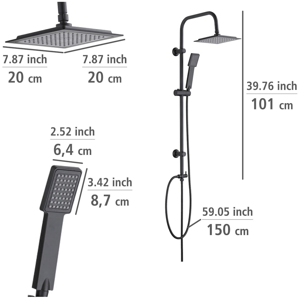 WENKO Duschsystem »Cuadro«