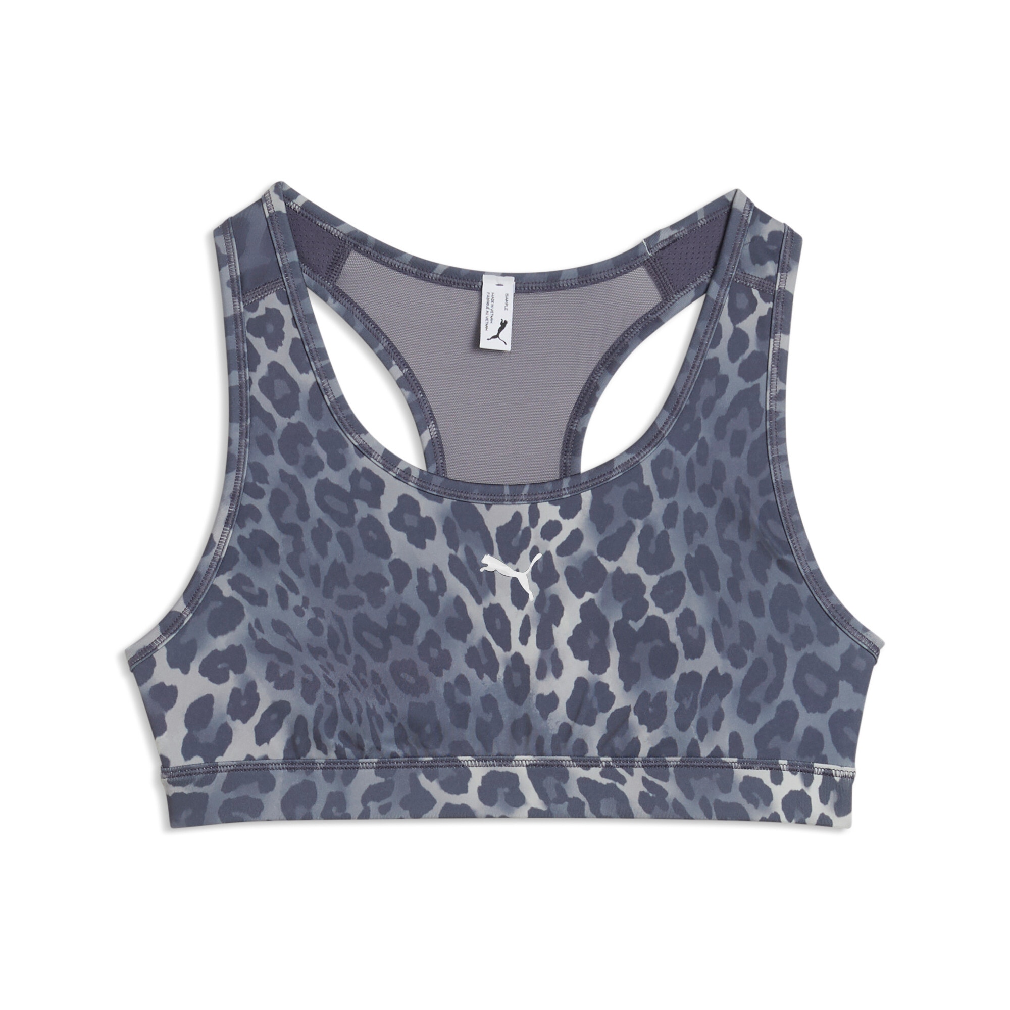 PUMA Sport-BH "4KEEPS BRA - P - SPOTTED HAZE - MID" mit Feuchtigkeitsmanagement, mit herausnehmbaren Polstern