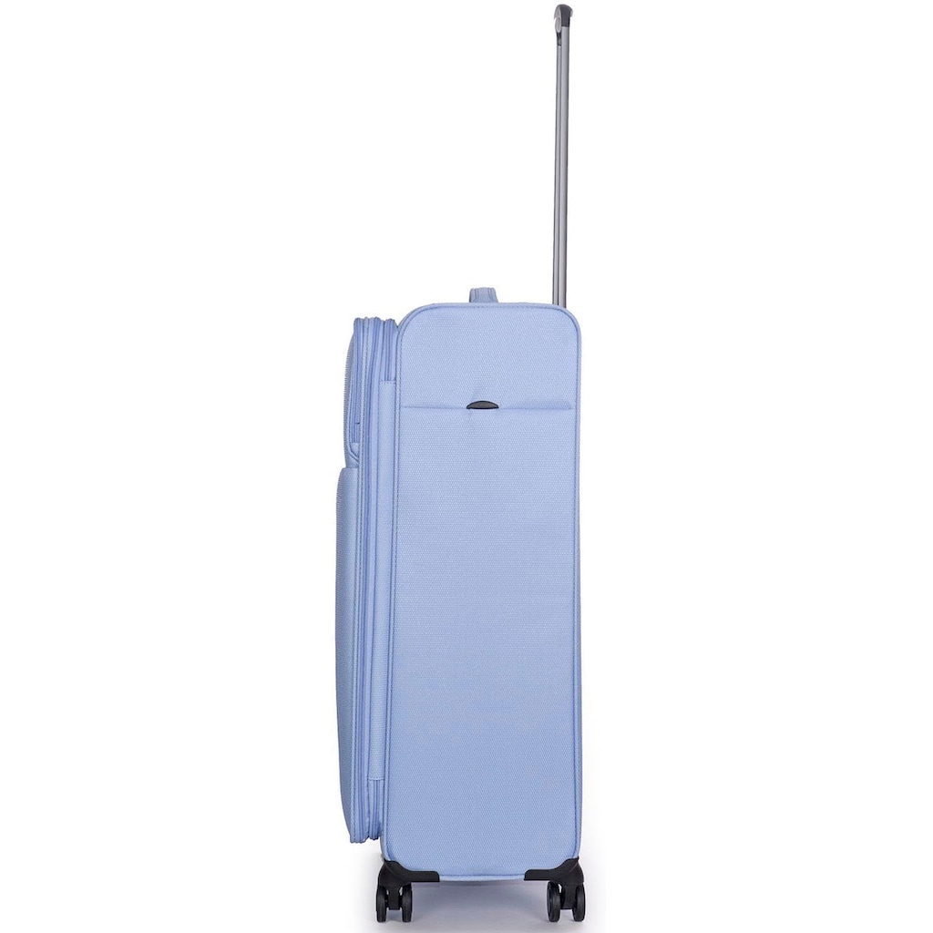 Stratic Weichgepäck-Trolley »Stratic Light + L, light blue«, 4 Rollen