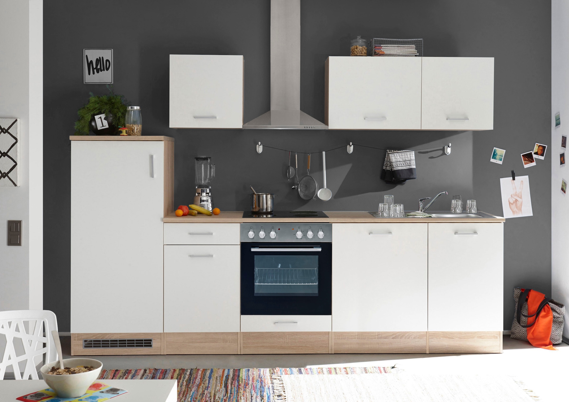E-Geräten Küchenzeile cm, 280 kaufen Balculina wahlweise BAUR | by Breite BASIC mit »Andy«,
