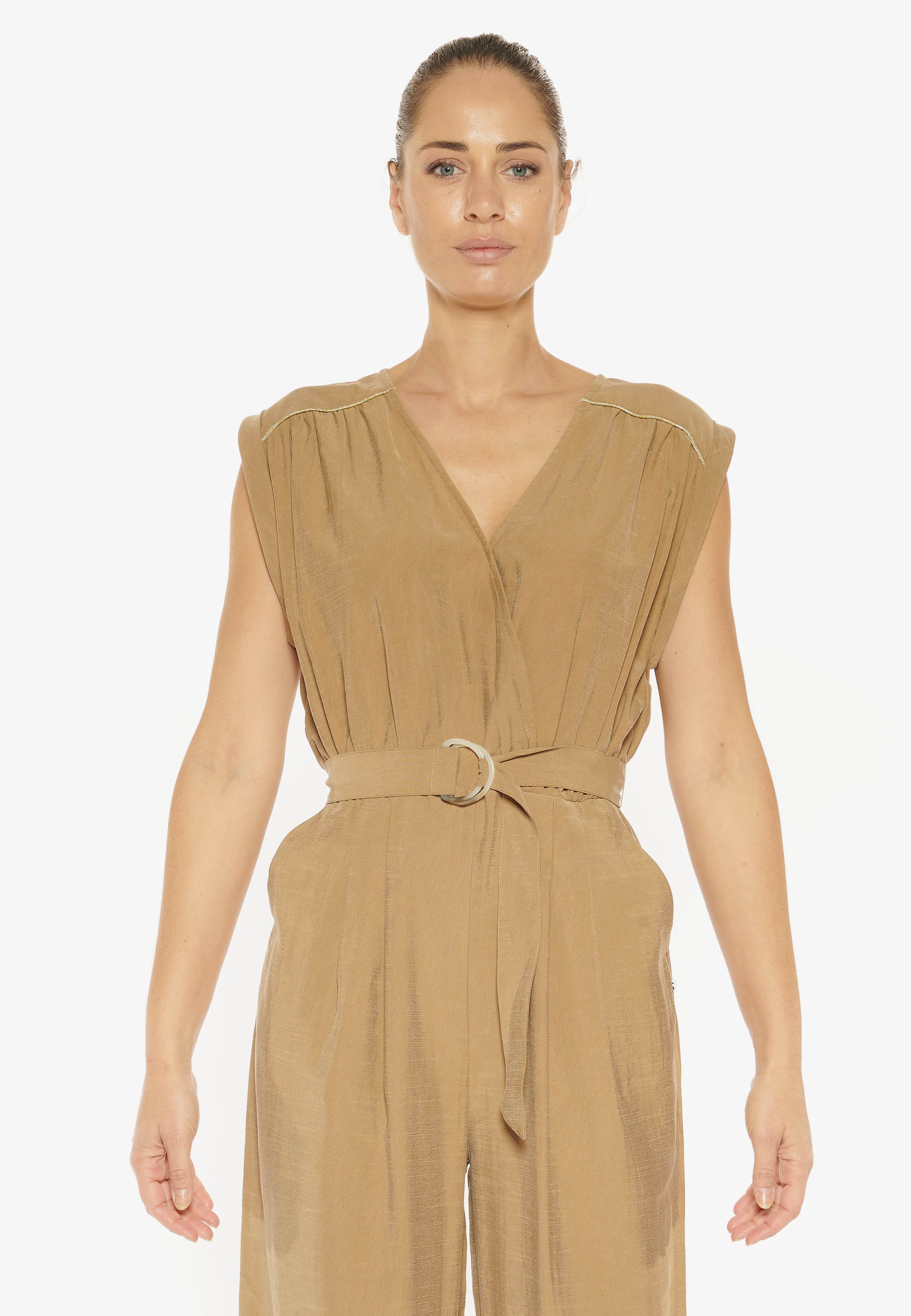 Le Temps Des Cerises Jumpsuit »AFRO«, mit passendem Gürtel