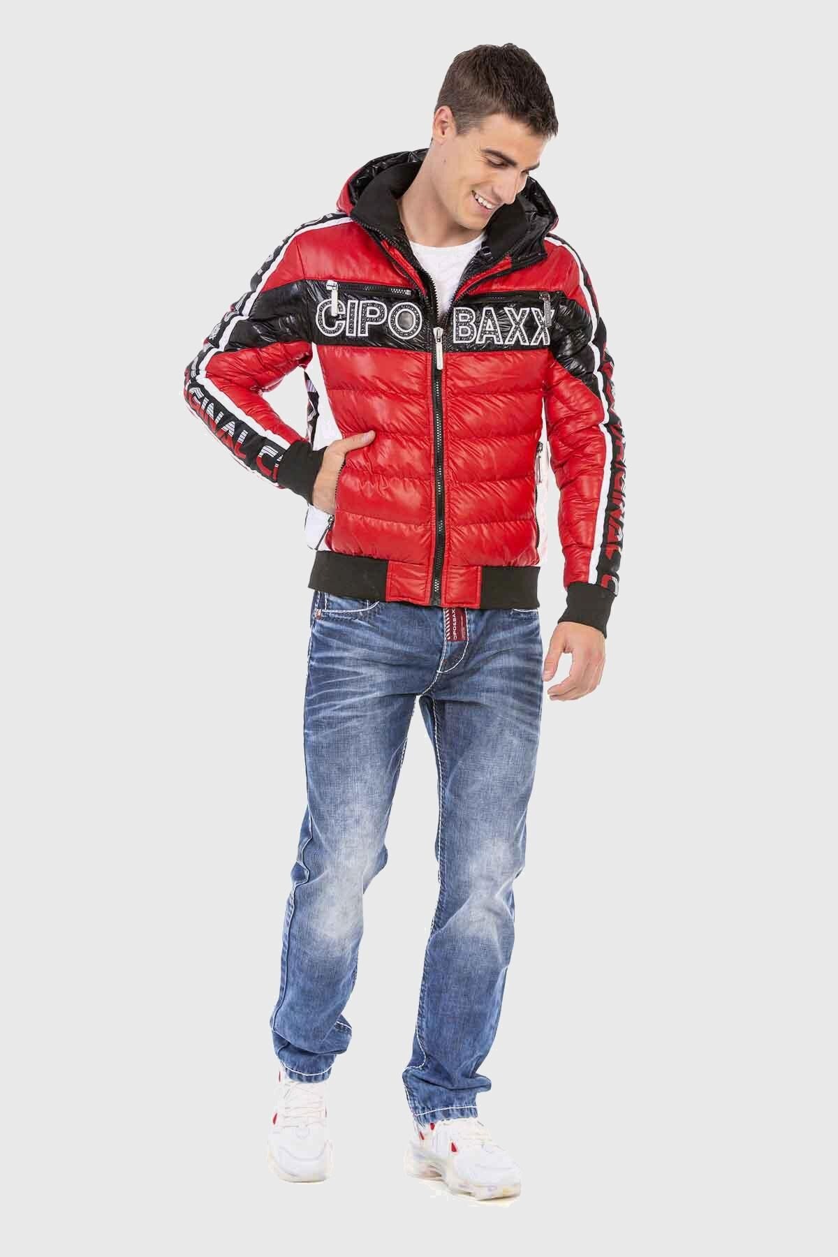Thumbnail - Cipo & Baxx Winterjacke "Jacke", mit Kapuze, mit modischer Steppung