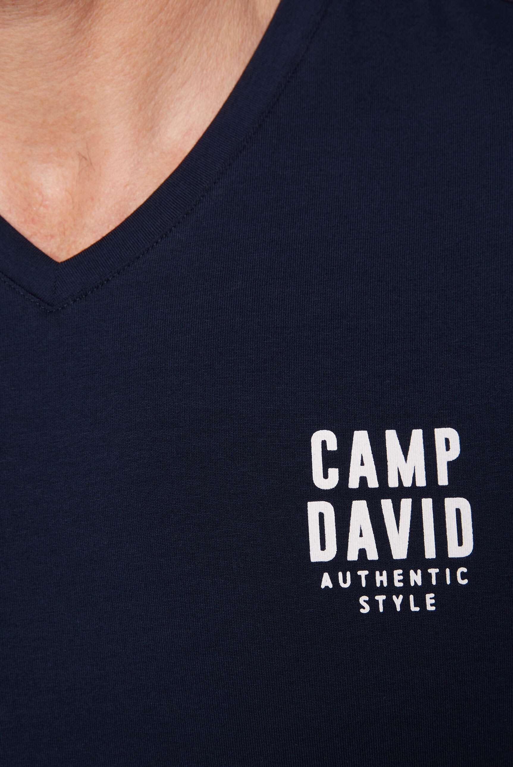 CAMP DAVID V-Shirt, mit Elasthan-Anteil