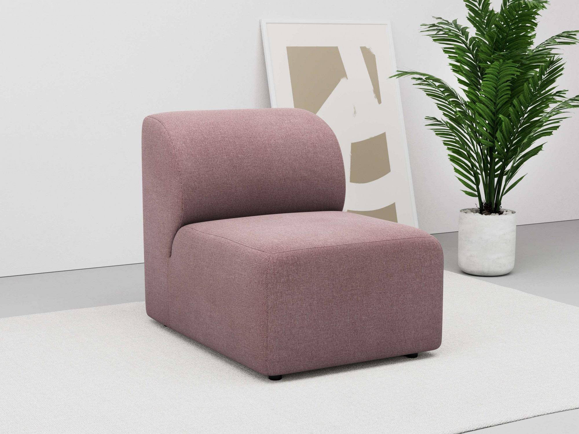 Sofa-Mittelelement »Floria«, modulares Sofa, in trendigen Farben, mit...