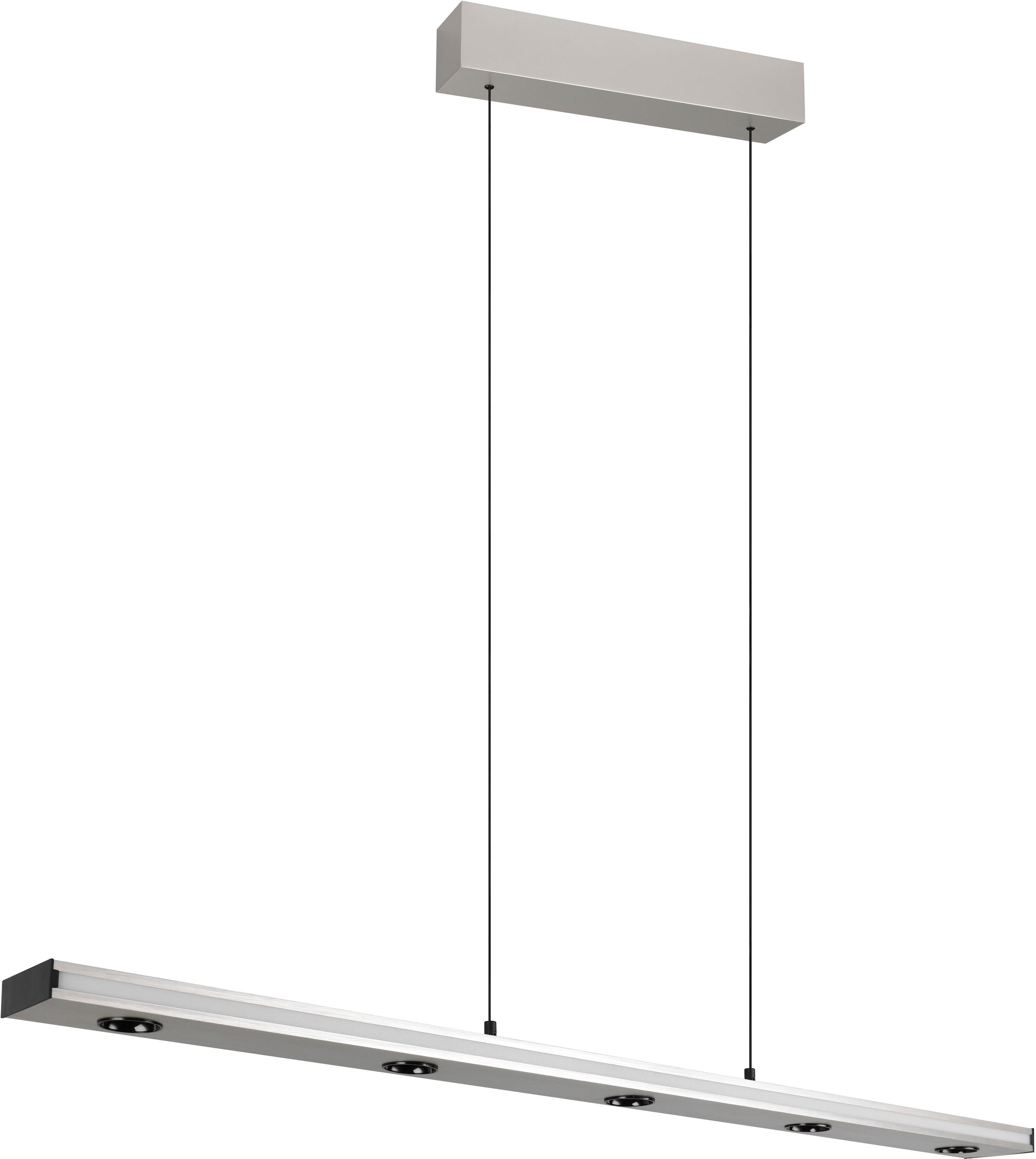 TRIO Leuchten LED Pendelleuchte »GRAHAM, Hängeleuchte höhenverstellbar, dimmbar, Memoryfunktion« LED-Board 1 Stk. Farbwechsler | warmweiß - kaltweiß up-and-down Licht Lichtfarbe einstellbar warm- bis kaltweiß 2300-4000K