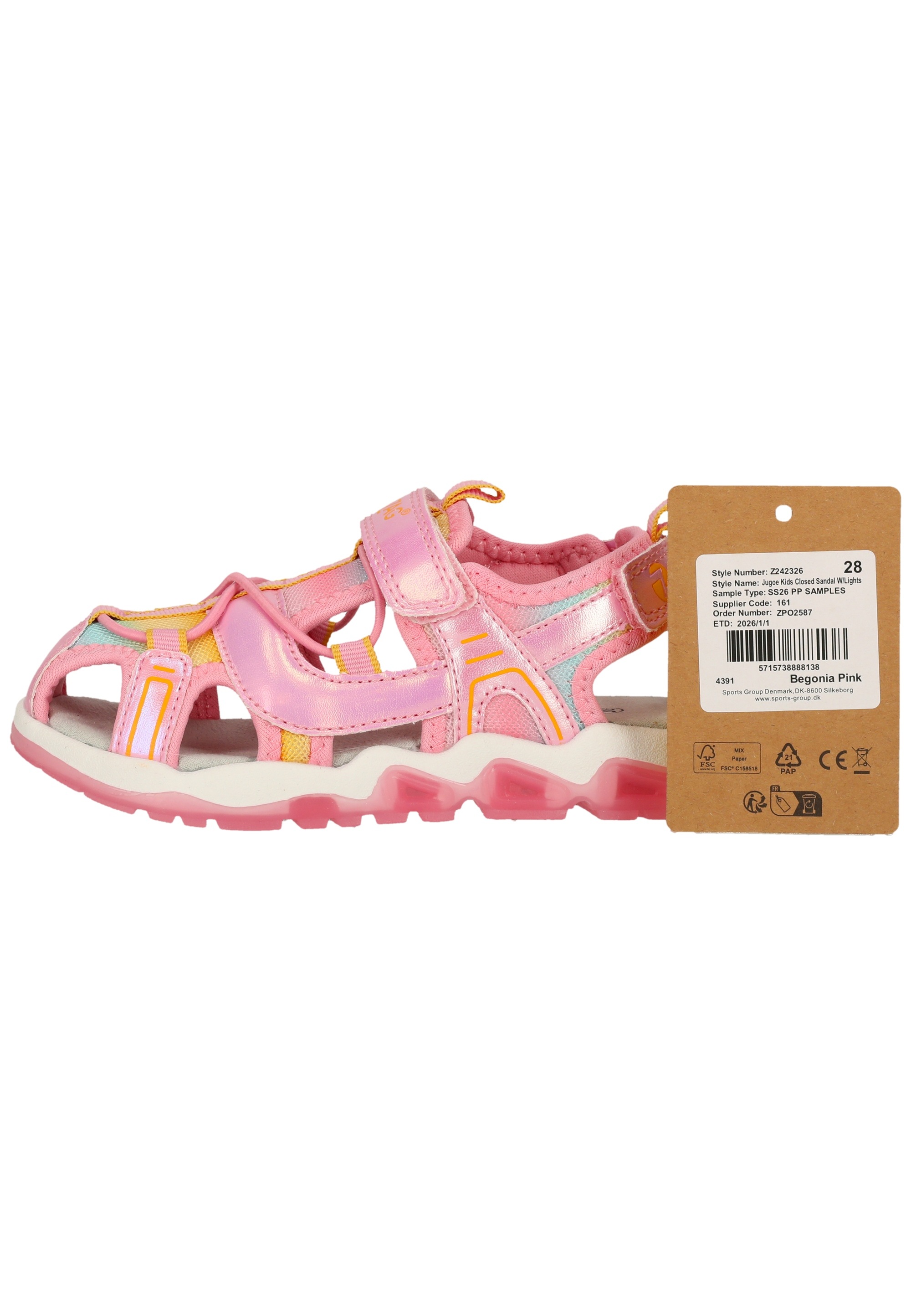 Thumbnail - ZIGZAG Sandale "Jugoe" mit leuchtender Sohle und geschützter Zehenpartie