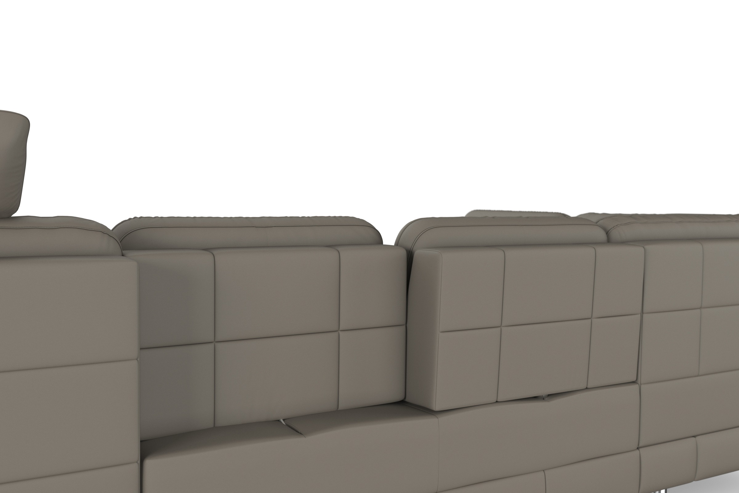 sit&more Wohnlandschaft »Bendigo U-Form«, inklusive Sitztiefenverstellung, Bodenfreiheit 12 cm, in 2 Fußfarben
