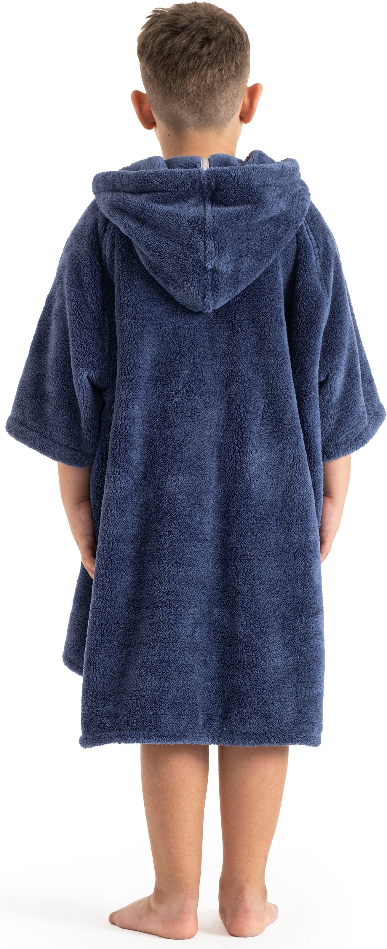 my home Badeponcho »Lillou, für Kinder, ideal für Urlaub oder im Schwimmbad«, (1 St.), weich und kuschelig, Fleece, plüsch, Surfponcho