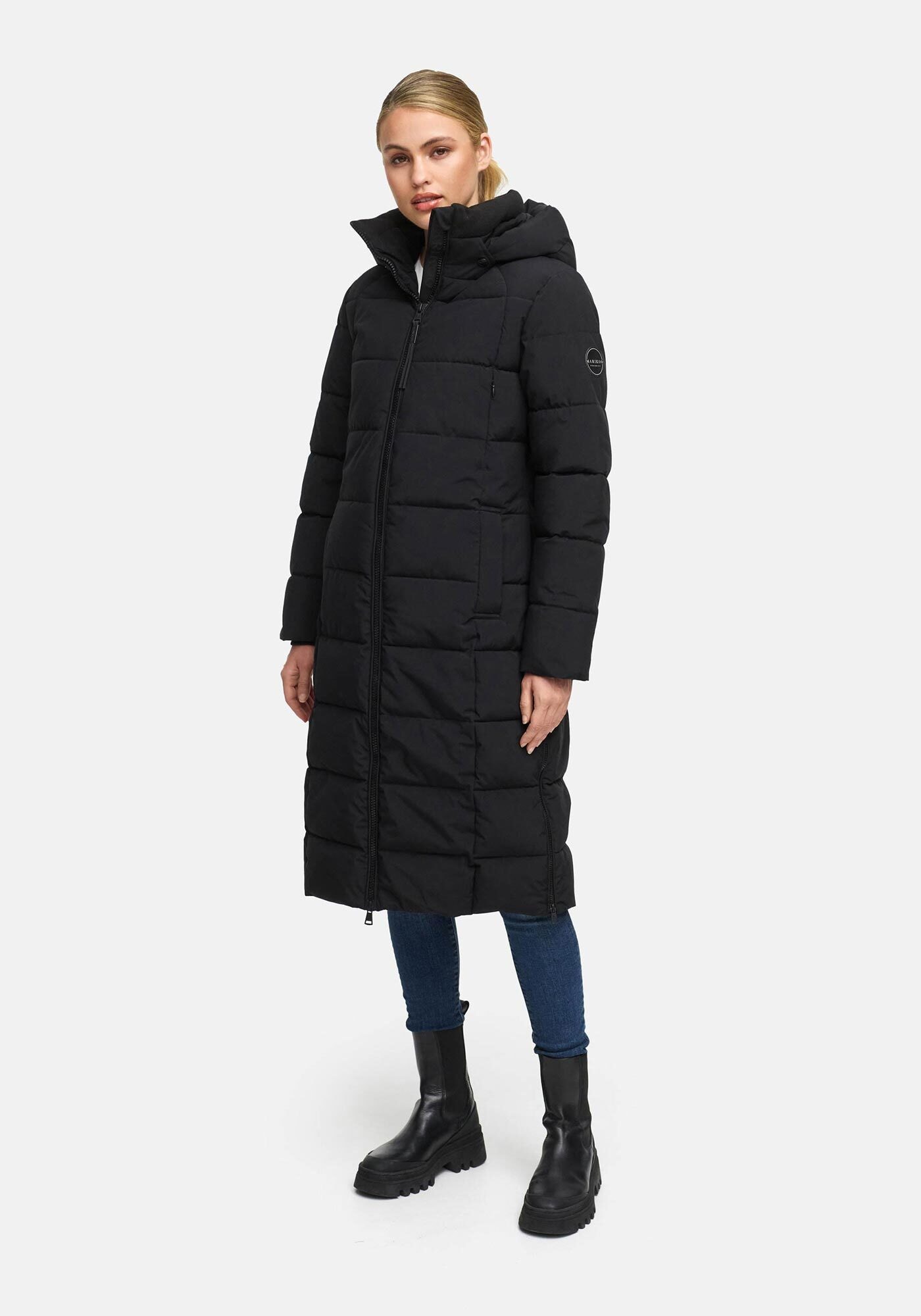Marikoo Winterjacke "Lanitaa" Steppmantel mit abnehmbarer Kapuze