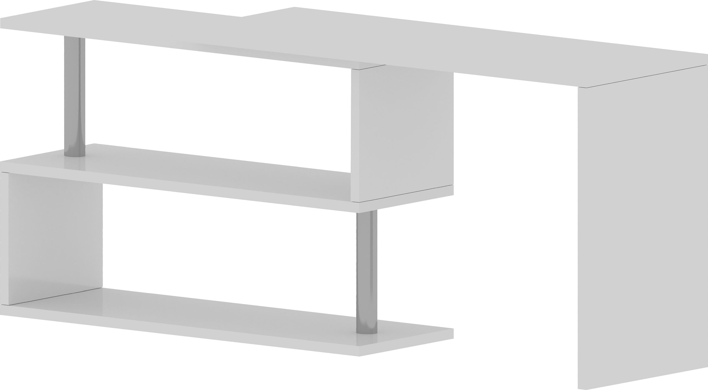 INOSIGN Schreibtisch »Volta, Made in Italy«, multifunktional - als Computertisch, Eckschreibtisch oder Sideboard