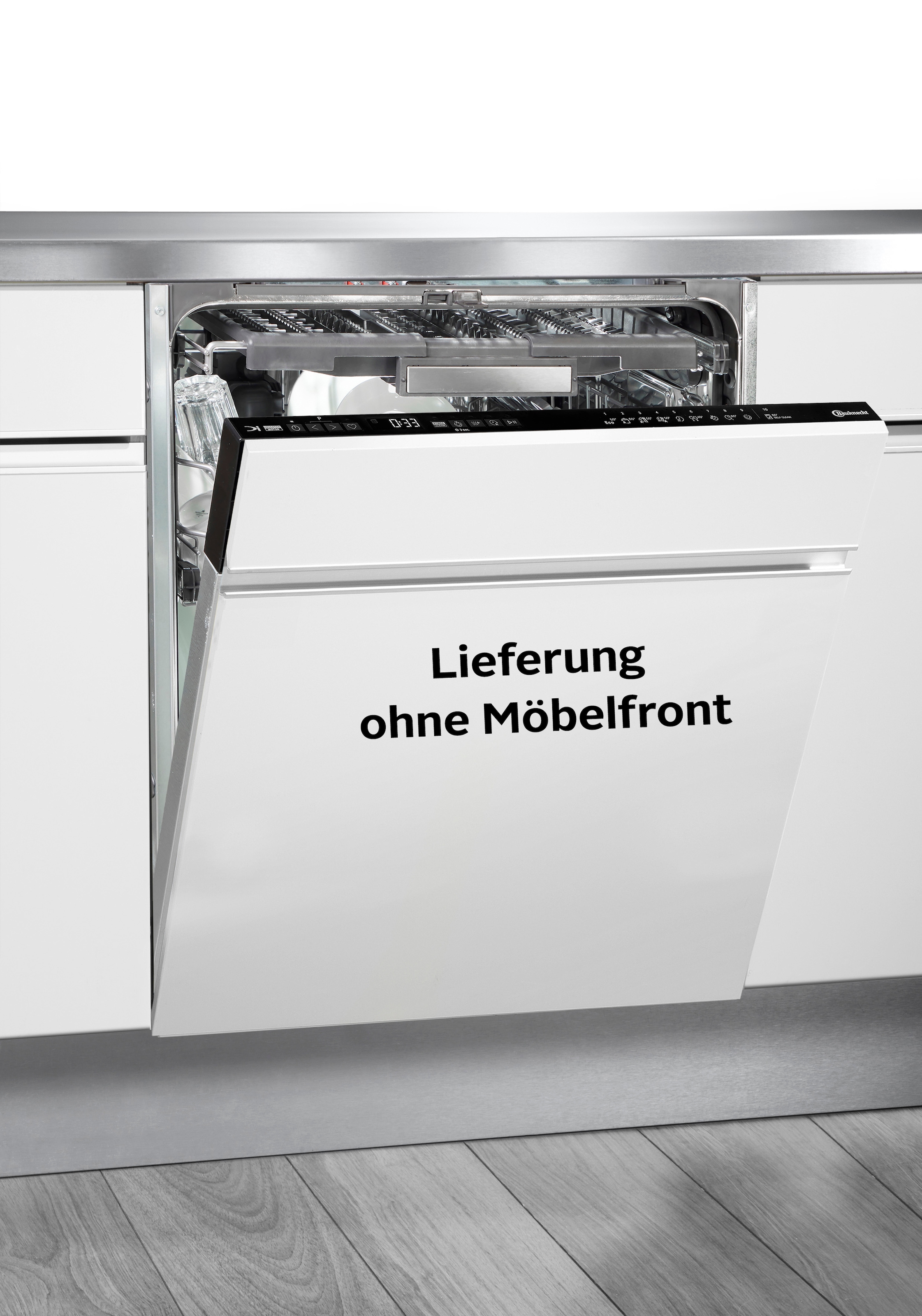 BAUKNECHT vollintegrierbarer Geschirrspüler »BK7IA115B2M6L0« 15 tlg. Maßgedecke Großer MaxiSpace Innenraum, inklusive PowerClean Pro Hochdruckdüsen