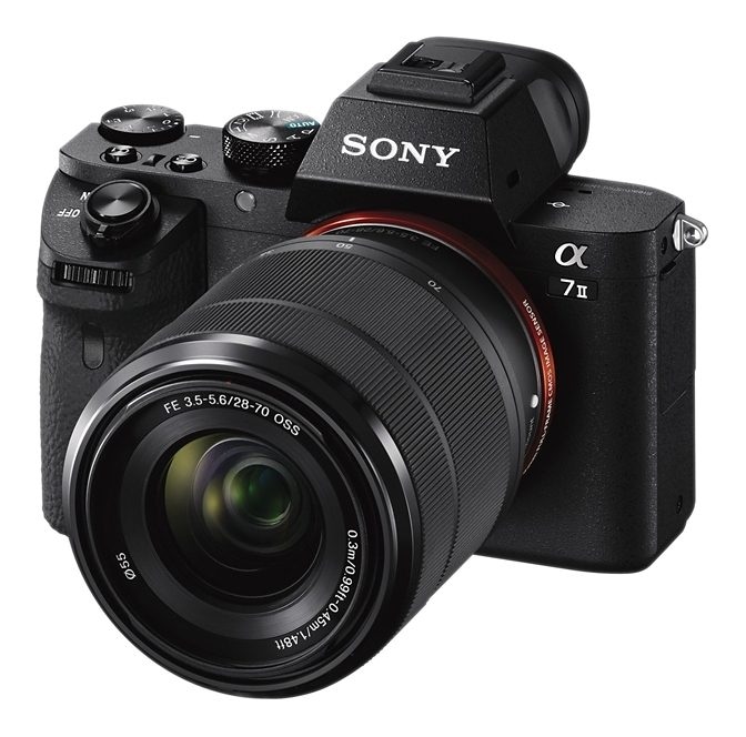 Sony Systemkamera »Alpha 7 II«, SEL-2870, 24,3 MP, WLAN (Wi-Fi)-NFC, Spiegellose Vollformat-Kamera