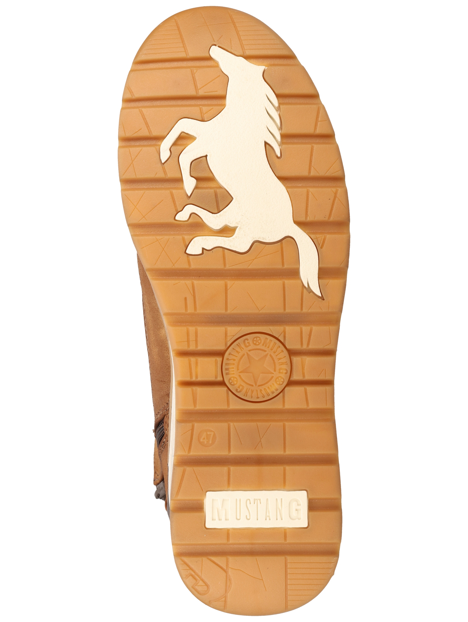 Mustang Shoes Schnürstiefelette »Mustang Shoes Stiefelette Lederimitat«