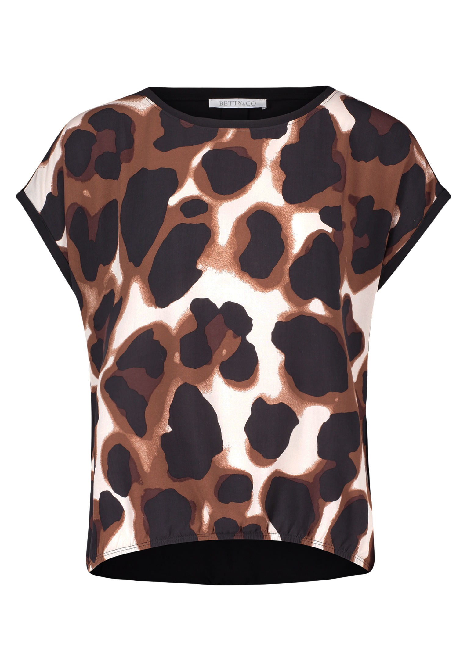 Betty&Co Kurzarmshirt "Betty & Co Casual-Shirt mit Print", (1 tlg.), Materi günstig online kaufen